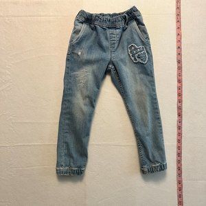Girls H&M Relaxed Fit Jogger Jeans 4-5 Years